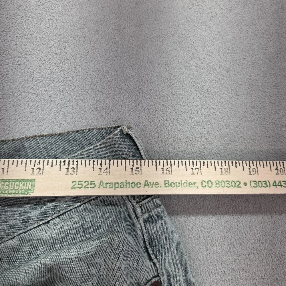 Vintage Levis 501 Jeans Mens Gray Wash Made USA‎ Button Stained 90s Fits 29x29